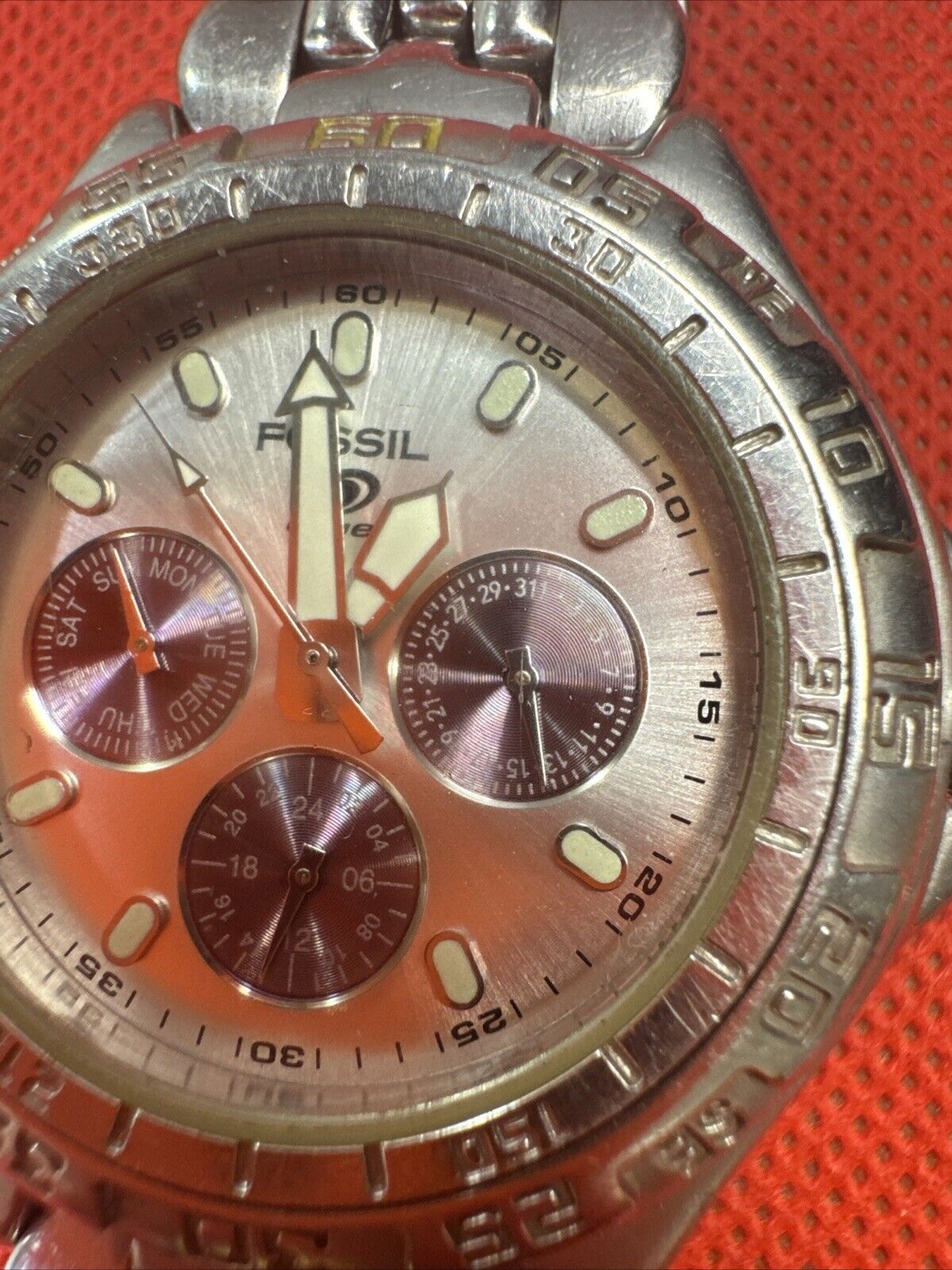 Fossil Blue Chronograph Wrist Watch