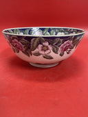 Andrea by Sadek Round serving plate, tall, with floral pattern