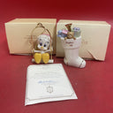 Lenox 2000 Tweety Swings Into Christmas Ornament & Stocking Ornament Lot 2