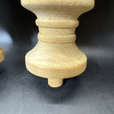 Willamsport Spiral Finial 8x3”, Wooden/ Set Of 2