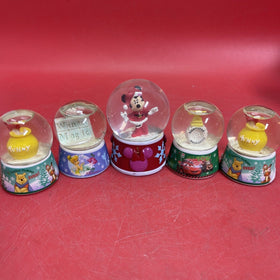 Disney Tinker Bell Winter Magic Holiday Merry Christmas Snow Globe Lot 5