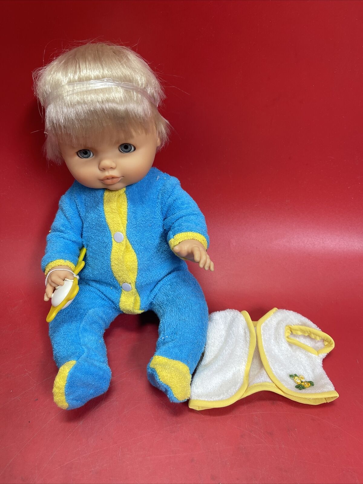 Vintage Famosa Baby Doll Blue Eyes Blonde Made In Spain 15”