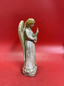 Vintage  Angel Figure Pottery Playing Mandolin