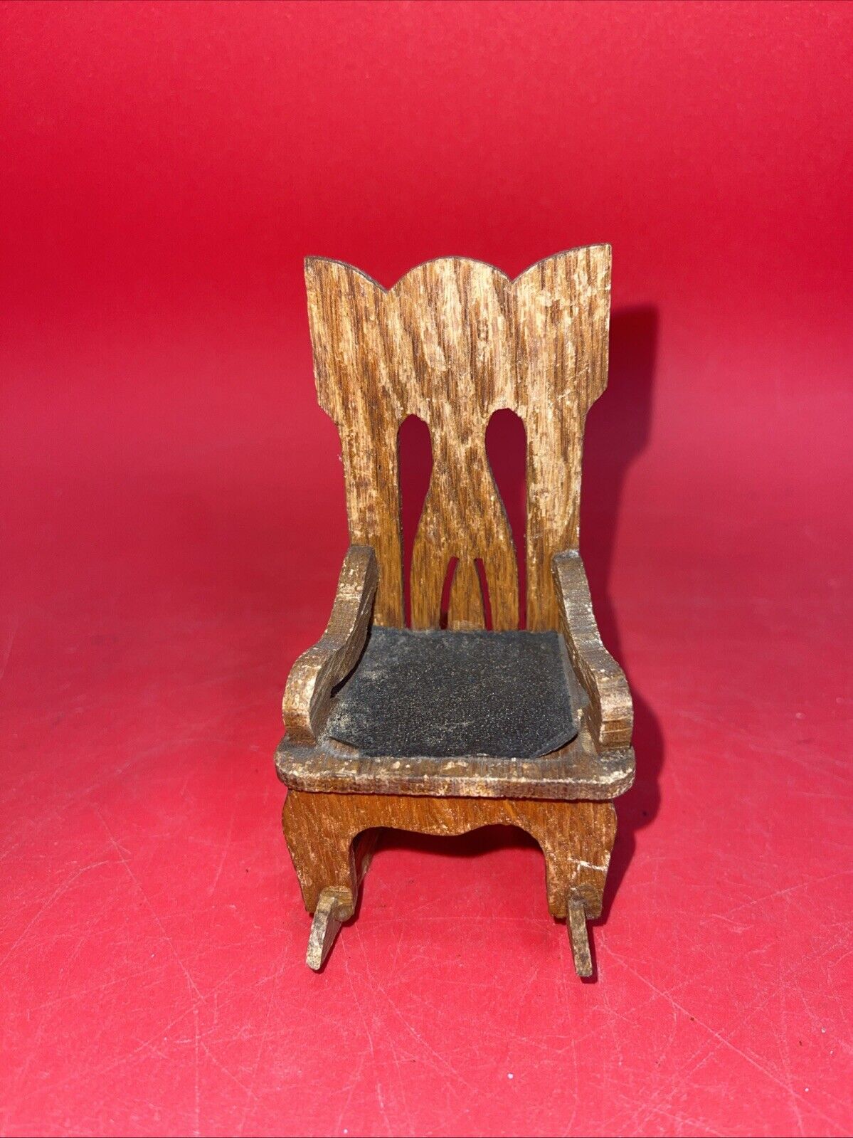 Victorian ANTIQUE CHAIR LOT Wood Dollhouse Furniture Dining Room 1930s