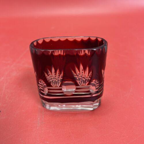 Vintage Bohemian Chez Ruby Cut Small Vase