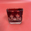 Vintage Bohemian Chez Ruby Cut Small Vase