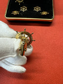 Vintage The Competition Gold Tone Cufflinks And 4 Pin