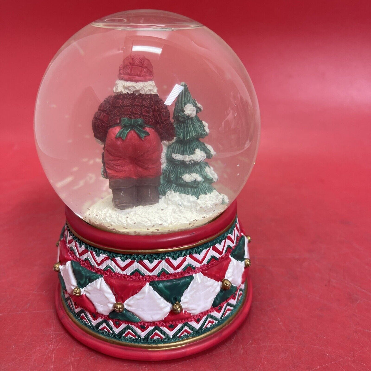 Vintage Santa Claus 🎅 Musical Snow Globe