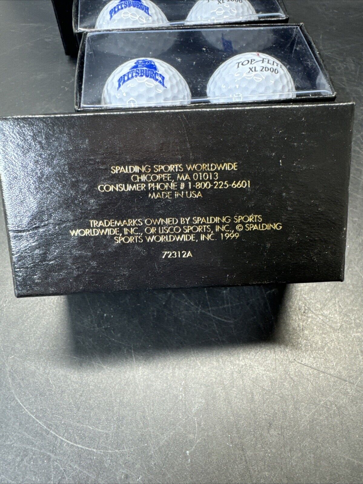 TOP FLITE XL 2000 Custom Golf Balls Pittsburgh in Boxes/ Lot Of 8pcs