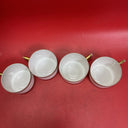 Antique MZ Austria Kaiserin Maria Theresia Carlsbad China Teacup & Saucer Set 4