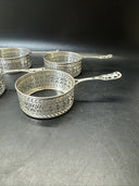 Sterling Silver Black Starr&Frost #4762 Creme Brulee Holder/ Lot Of 6