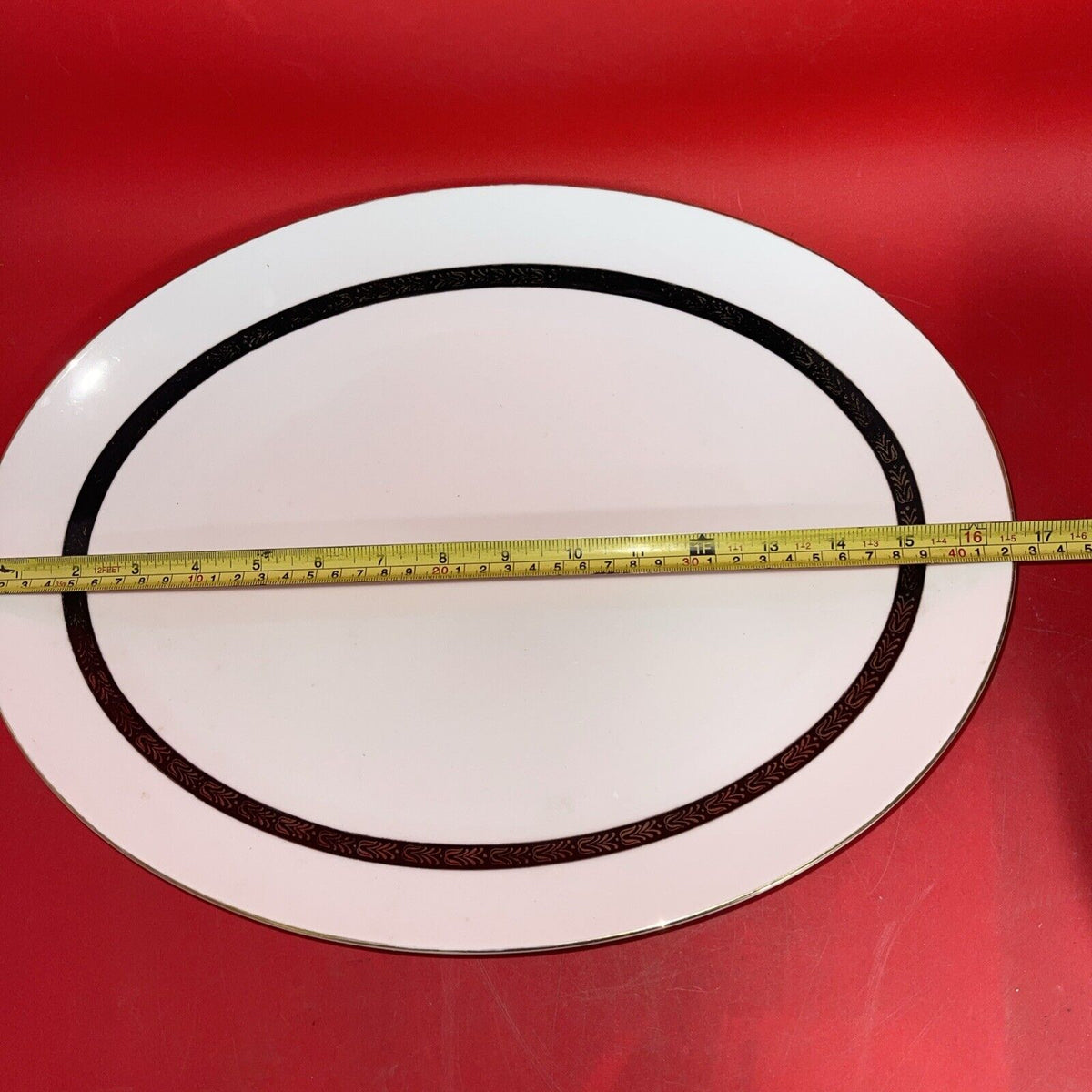 A Mikasa Fine China Narumi Large Serving Platter &  Divided Dish  #5353