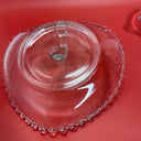 Vintage Imperial Glass Candlewick Heart Shaped & Serving Dish Divided Into Four