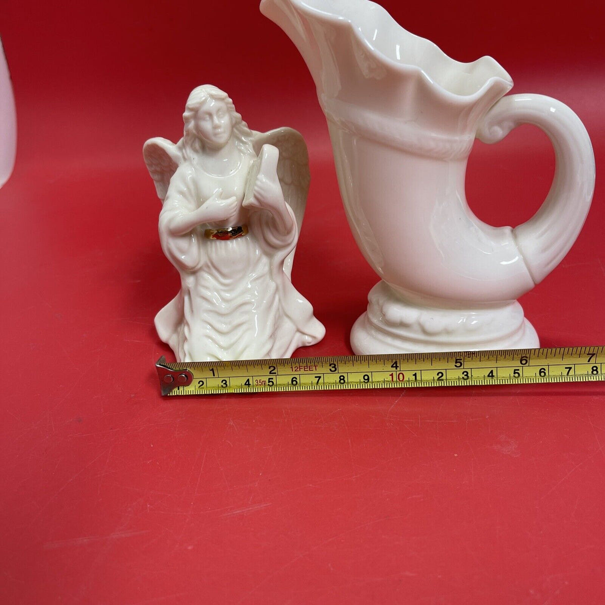 Lenox Horn of Plenty Collection Vase & Angel With Lyre