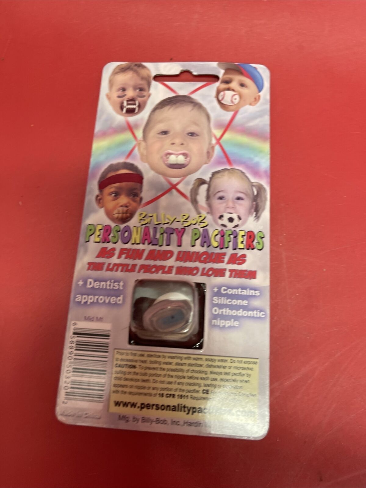 Billy-Bob Personality Pacifiers Slam Dunk Set of 14 Baby Pacifiers