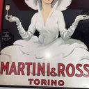 Vintage Framed Poster Vermouth Martini & Rossi Bianco Torino About 25x18in