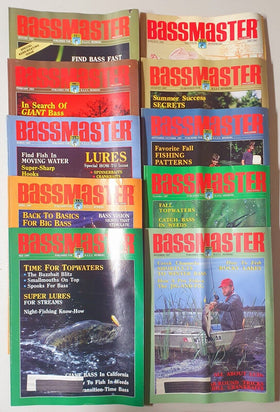 Bass Master magazine Lot of 10 Jan-Dec (1987)