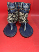 Dani.K Denim Sandals Women’s Size 10 Jeans Hawk Tuah Boots Summer Trendy