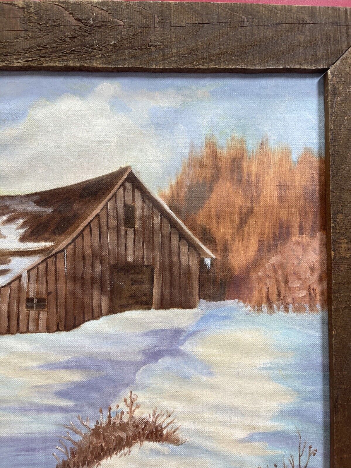 Vintage  Oil On Canvas Signed By Jayne Cowles