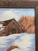 Vintage  Oil On Canvas Signed By Jayne Cowles