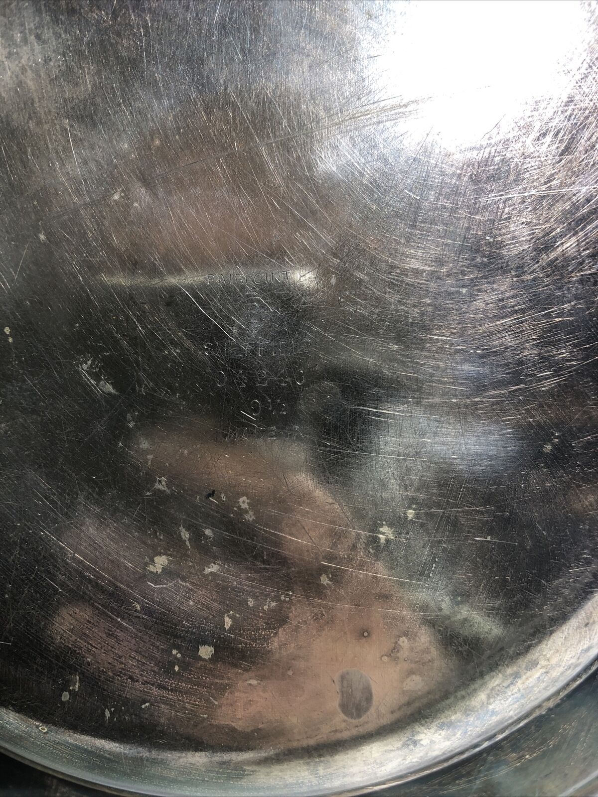 Silver Plate Serving Dish with Makers