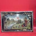 Vintage Asian Motif  Serving Tray