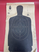 Action Target B-34 Qualification 25 Yard Silhouette Black 100 Per Box