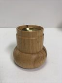 Vintage Dansk Candle Holder Staved Teak Mid Century Modern MCM Quistgaard