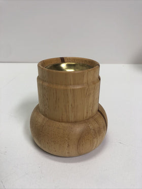 Vintage Dansk Candle Holder Staved Teak Mid Century Modern MCM Quistgaard