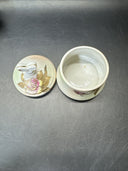 Vintage Ceramic Porcelain Trinket Dish with Lid/ Lot Of 4