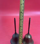 Vintage Brass Long Stem Bell Set 2