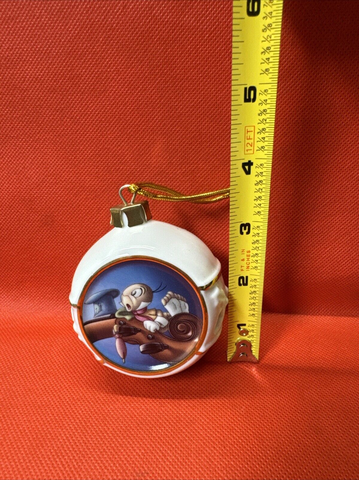 Jiminy Cricket On Violin Christmas Tree Ornament It Came Upon A Midnight Clear