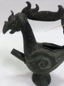 Ancient China Bronze Ware Dynasty Phoenix Bird Zun Wine Vessel Tea Pot