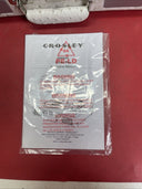 Crosley Cruiser Plus Portable Turntable Built Speakers Bluetooth WHITE OSTRICH