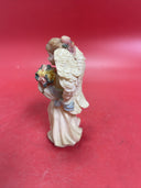 Vintage figurine ANGEL with flowers
