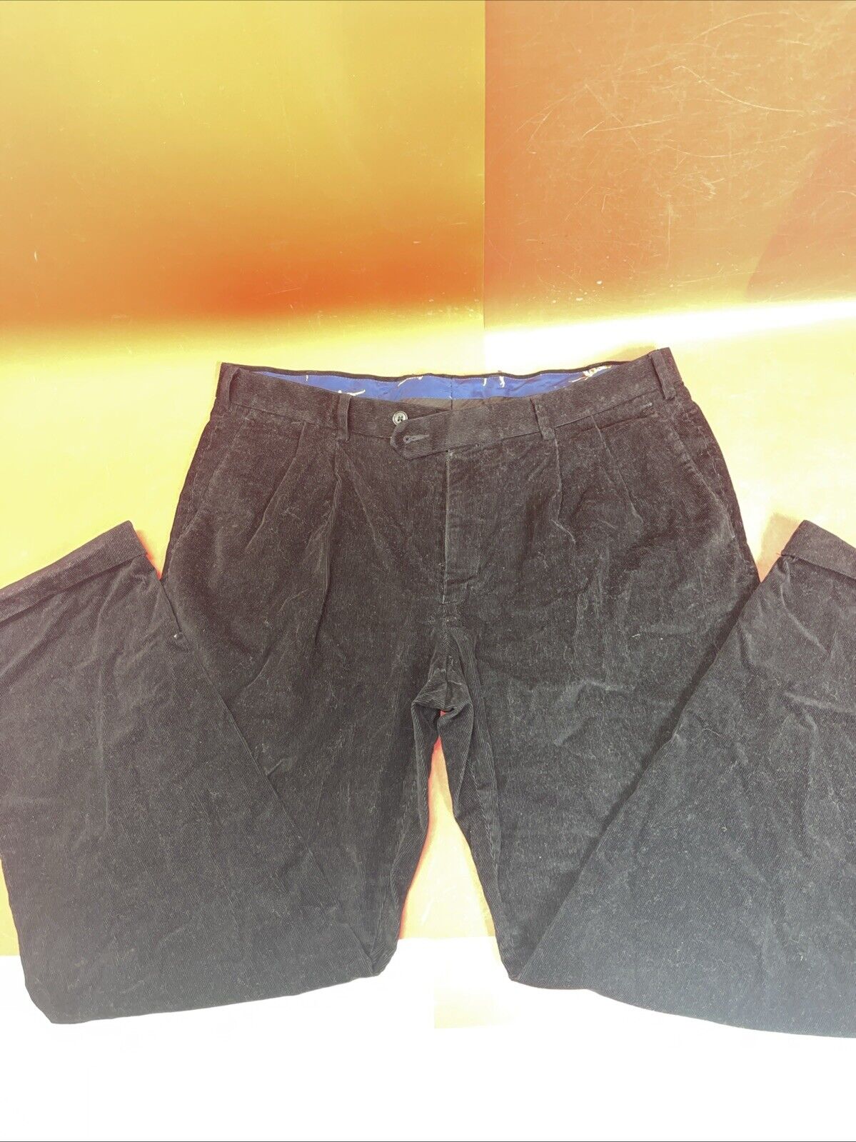 Lauren Ralph Lauren Corduroy Pants Mens 36x30 Black