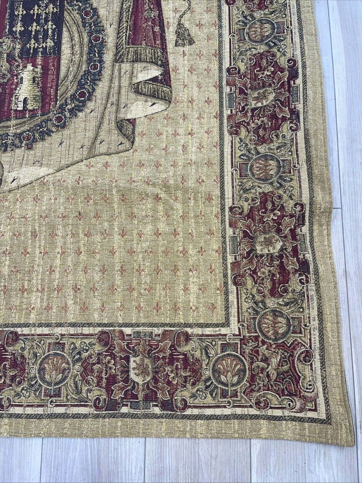 Antique Venerable Tapestry of the French Coat of Arms 72"x52