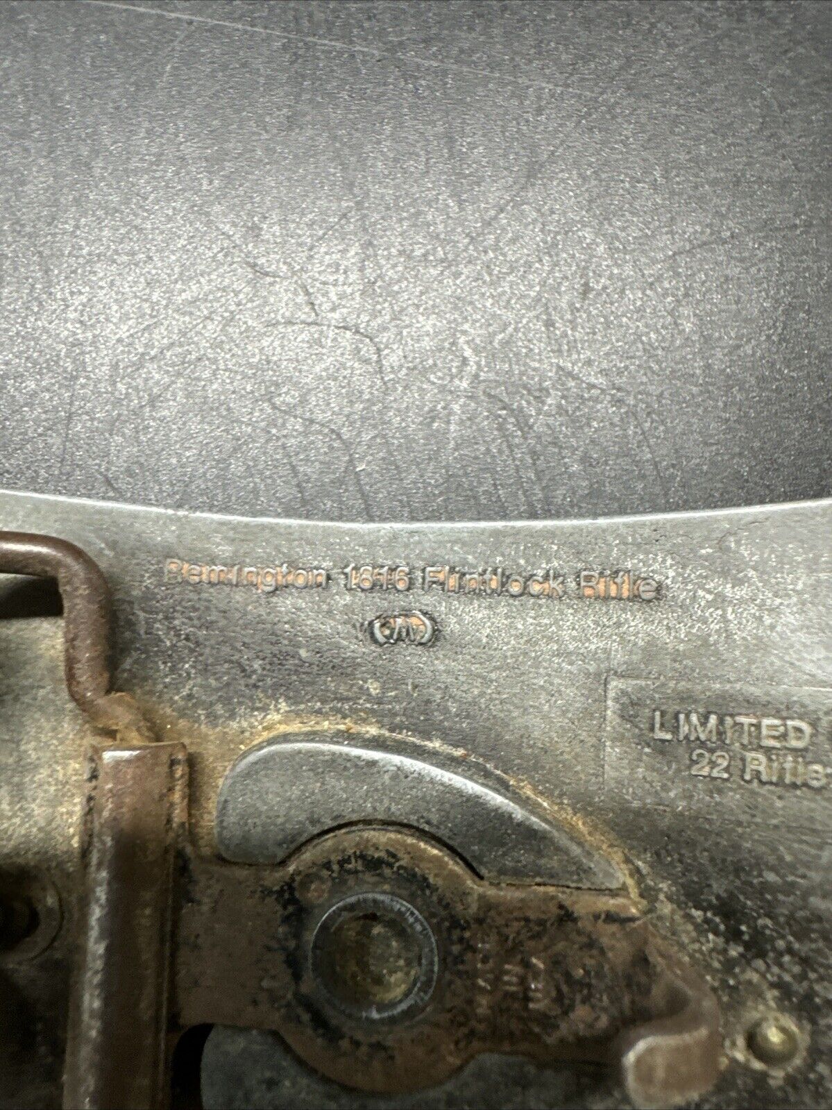 Remington 22 Rifle Belt Buckle Two toned/ 1976 Limited Edition