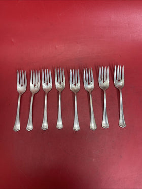 ANTIQUE VINTAGE COLLECTIBLE FORK 6.25" R.C. CO  SILVER PLATE Lot 8