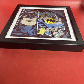 BATMAN 3D Wall Art Framed Display Glass DC Comics 13" x 13" Warner Bros NEW