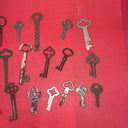 Vintage Cabinet Open Barrel Key Lot ~ 35 Keys ~ Different Sizes & Shapes ~ lot 3