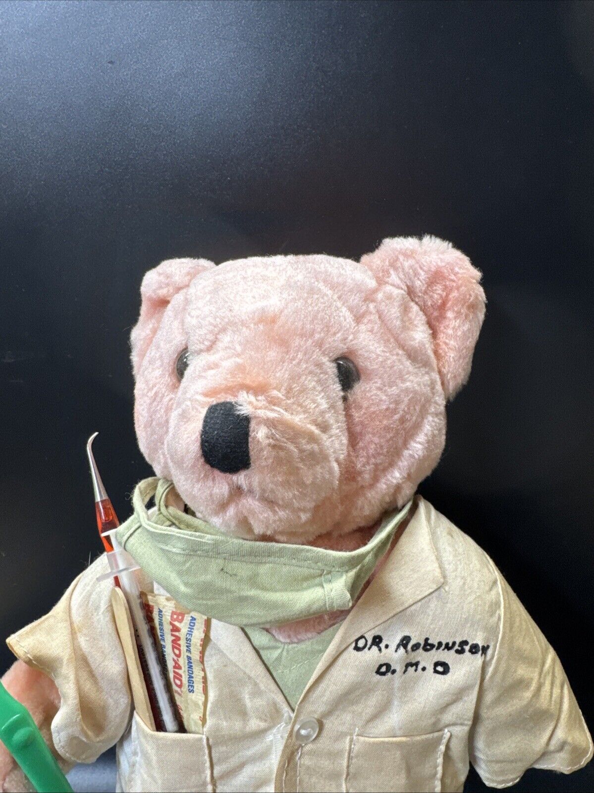 Vintage 1990s Doctor Teddy Bear 13.5”