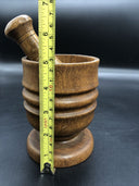 Vintage Country Wood Mortar & Pestle