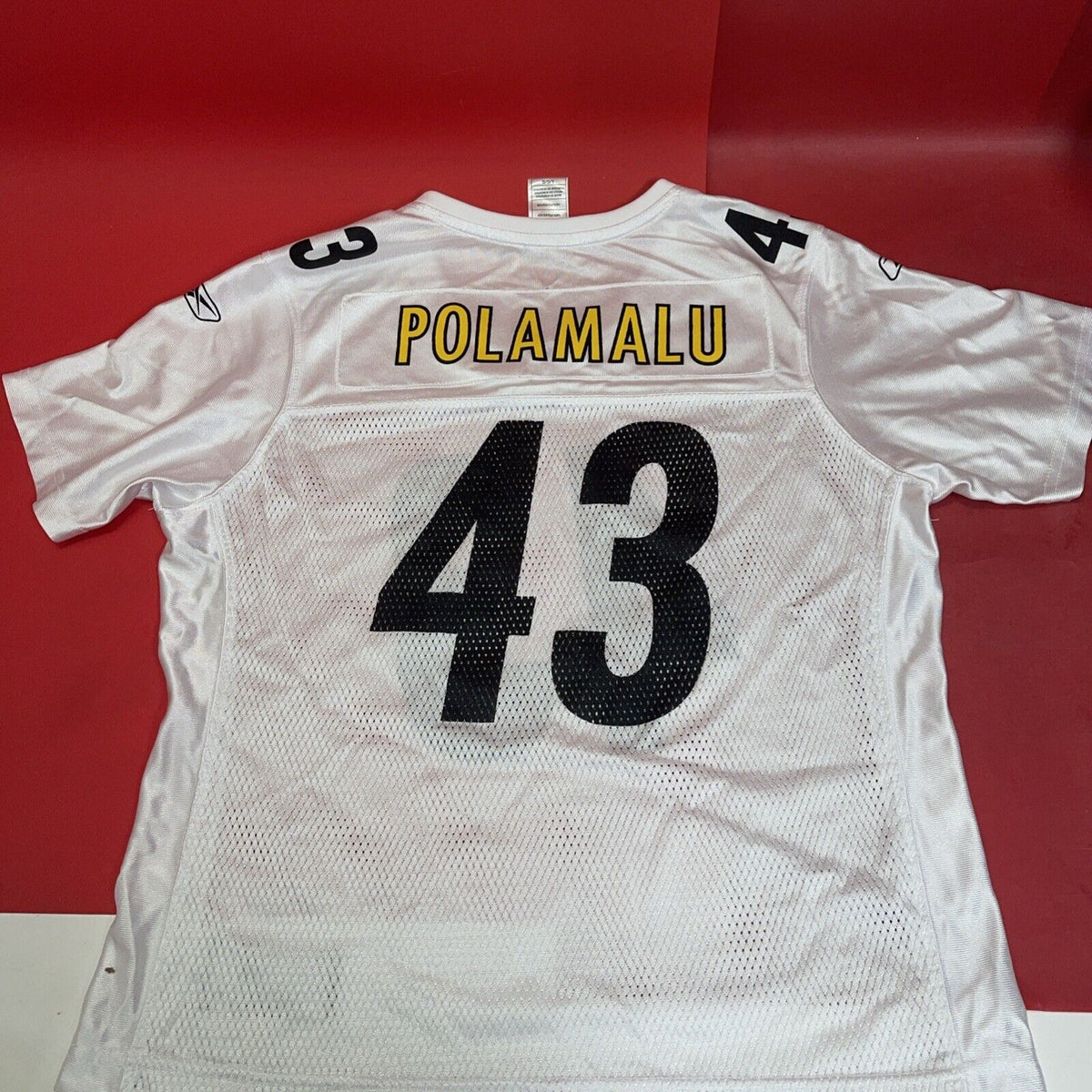 Troy Polamalu Super Bowl XLV Jersey Size L Reebok #43