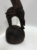 Lg Bamana Male Antelope Chiwara Helmet From Mali, Africa