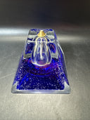 Gorgeous Sabina Rymanow Hand Made Art Glass Controlled Bubble Oil Lamp Poland