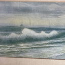 R. Atkinson Fox, Sail Boats Ocean Waves Framed Print 1908