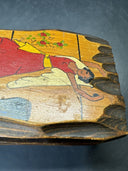 Vintage Wooden Hand Painted Trinket Box