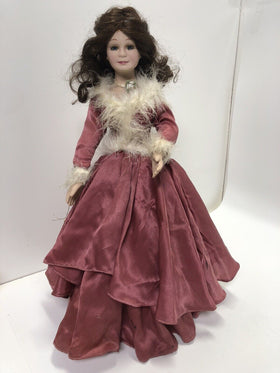 1993 Collector Doll no. 7050 Catw Jaqueline Porcelain Doll.  Pre-owned