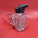 Vintage Crystal Candy Bowl, Sugar Bowl,Syrup Pitcher